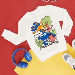Pantaloons Junior White Cotton Printed Full Sleeves Sweatshirt-picture-23