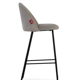 Durian Derby Grey Fabric Bar Stools & Chairs-picture-48