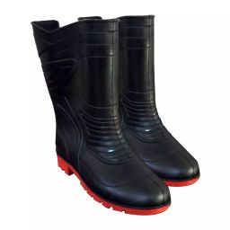 HEALTH SAFE HS-GUMBOOT-BLACK-RED-10-1Gumboot Safety Shoes (Size-10)-11