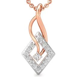 Candere By Kalyan Jewellers 18k Rose Gold and Cubic Zirconia Pendant-image-64