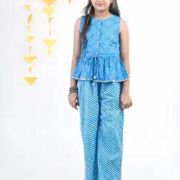 Budding Bees Kids Dreamy Blue Daze Printed 2pcs set with scrunchie-image-52