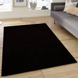 PRESTO Brown Solid Hand Tufted Wool Anti-Skid Carpet-image-57