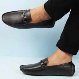 FAUSTO Men Textured Lightweight Loafers-picture-8