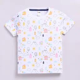 LITTLE NINJA Boys Printed Applique T-shirt-picture-17
