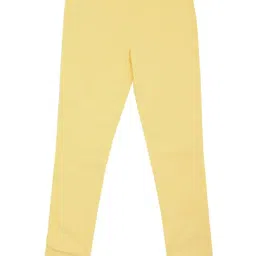 Peter England Kids Light Yellow Solid Jeans-picture-45