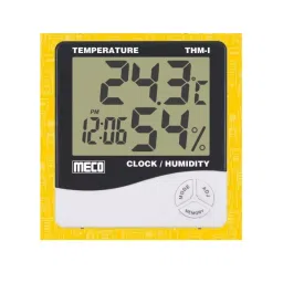 MECO THM-I Temperature and Humidity Meter for Indoor with Clock-47