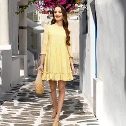 AND Self Design Fit & Flare Dress-image-25