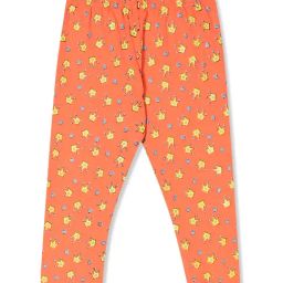 Donuts Kids Coral Printed Leggings-image-4