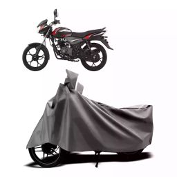 Auto Pearl Two Wheeler Cover with Bag for Bajaj Discover, Silver-84