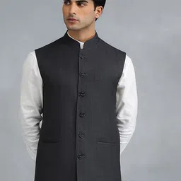 MODI JACKET Men Floral Woollen Longline Tailored Jacket-image-86
