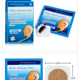 ahc Travel Sickness Patch | Anti Nausea Patch | Motion Sickness Patch | Anti motion sickness & nausea relief patch | Non-Drowsy & Fast Acting |(1 Box = 10 Patches) image 4