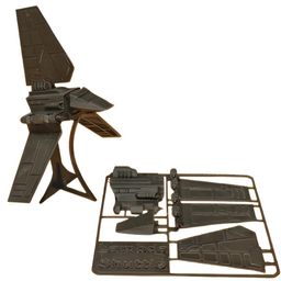 Beoals Imperial Shuttle Model Kit, Grey Plastic Construction Set, Collectible Display Piece image 1