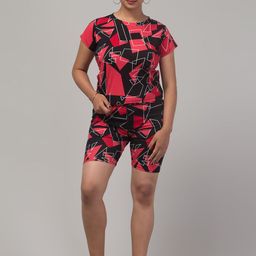 Apraa & Parma Women Printed Skinny Fit High-Rise Sports Shorts-image-78
