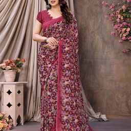 Moda Rapido Women Geometric Printed Fusion Saree-picture-32