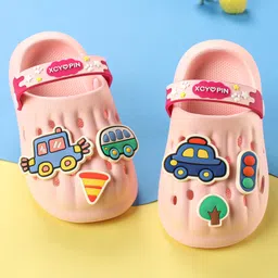 Oh! Pair Clogs with Back Strap Closure - Pink-picture-9