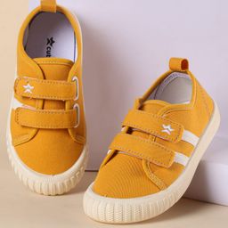 Cute Walk By Babyhug Casual Shoes with Velcro Closure Canvas & Tape Detailing - Yellow-image-68