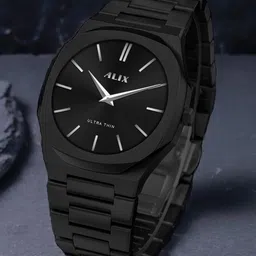 ALIX Men Dial & Stainless Steel Straps Analogue Watch AL2912_BB-39