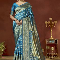 DIVASTRI Woven Design Zari Banarasi Saree-image-24