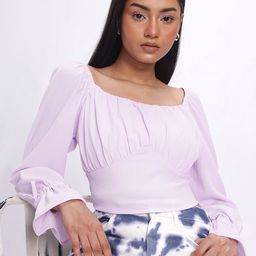 glitchez Celestial Cinch Empire Crop Top-image-69