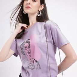 glitchez Street Style Printed Relaxed Fit Longline T-shirt-image-95