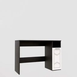 SPYDER CRAFT Aster Engineered Wood Office Desk (Black & White) image 4