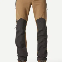 Forclaz by Decathlon Brown & Black Slim Fit Colour Block Sports Trackpants-image-69
