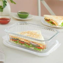 Borosil Transparent 1.52 Ltr Borosilicate Glass Rectangle Container-image-103
