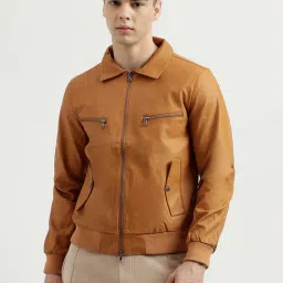 United Colors of Benetton Brown Regular Fit Shirt Collar Jacket-picture-28