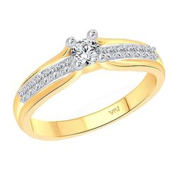 Vighnaharta Gold-Plated Cubic Zirconia Studded Band-Shaped Finger Ring-48