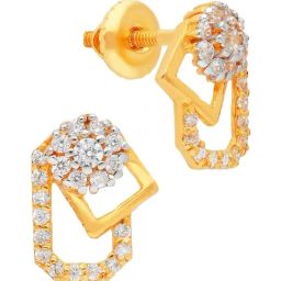 malabar gold and diamonds Malabar Gold & Diamonds 22k (916) BIS Hallmark Yellow Gold Earring for Women-picture-18