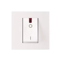 Legrand Switch with Indicator Myrius Classic White 32 Amp 2 Module 2 Pole, 6792 17-15