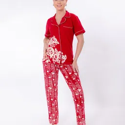 ELEVENS HEAVEN Women Pure Cotton Printed Night suit-image-18