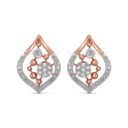 Joyalukkas 18k Rose Gold & Diamond Stud Earrings-image-95