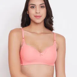 Clovia Pink Non Wired Non Padded T-Shirt Bra-picture-39