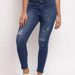 Tales & Stories Blue Distressed Jeans-image-44