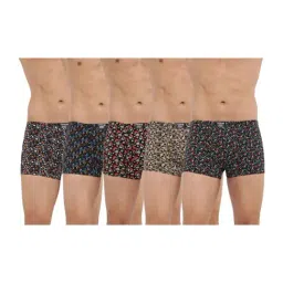 Dollar Bigboss Assorted Color Cotton Printed Trunks (Pack Of 5)-picture-25