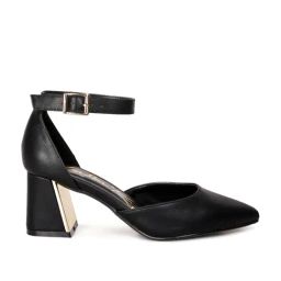 London Rag Women's Black Ankle Strap Sandals-51