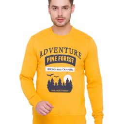 Globus Yellow Full Sleeves Round Neck Sweatshirt-image-8