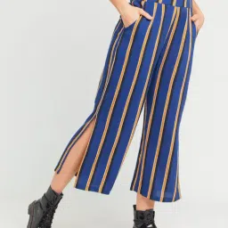 Zink London Blue Striped Pants-image-63