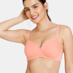 Zivame Peach Wireless Padded T-Shirt Bra-image-78
