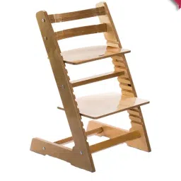 Kiddery Wooden Height Adjustable High Chair for Feeding and Sitting (Age 2yrs to 15yrs)-23