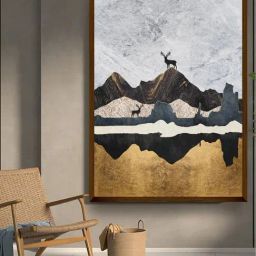 The Art House Abstract Multicolor Canvas Painting-image-68