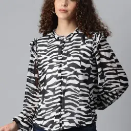 Melon by PlusS Black Printed Shirt-image-72