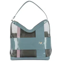 Baggit Grey Solid Medium Hobo Handbag-1