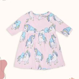 Pantaloons Baby Girls Lilac Snow Printed Dress-picture-45