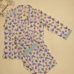 ADYA Unisex Kids Printed Night suit-image-84
