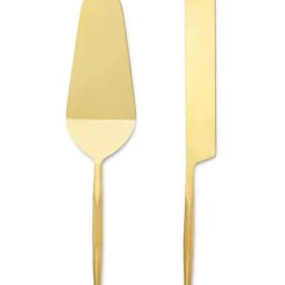 Haus & Kinder Gold Stainless Steel Cake Server - Set of 2-image-77