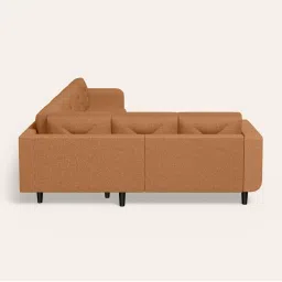 Godrej Interio Zompy ?Camel Brown Pinewood 5-Seater Fabric L Shape Sofa (1 Year Warranty) image 5