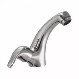 PLUMBER Wall Mounted Right/Left Hand Operated Swan Neck Tap, KNA-0103-10