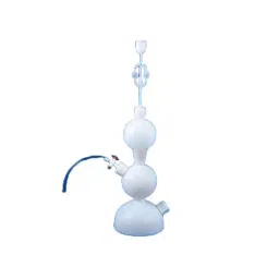 NS 250 ml Capacity Kipp's Apparatus in White Plastic for Laboratories-9